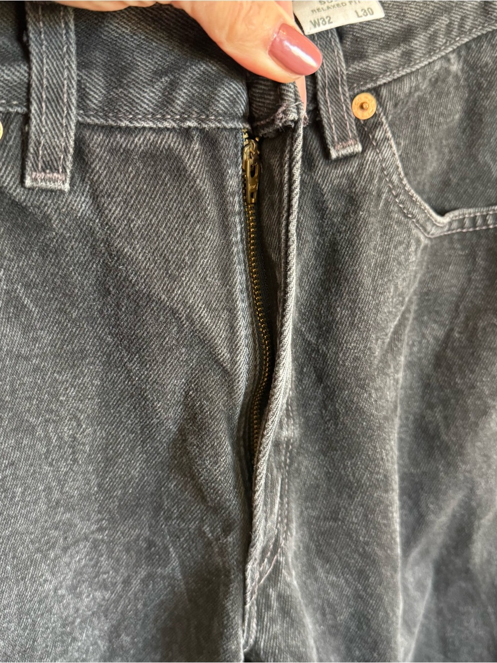 Levi’s 550 Relaxed Fit Black Jeans 32x30 USA - Picture 4 of 8